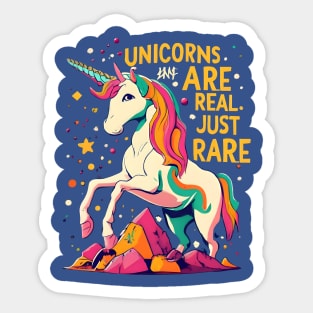 Unicorn are real just rare Sticker